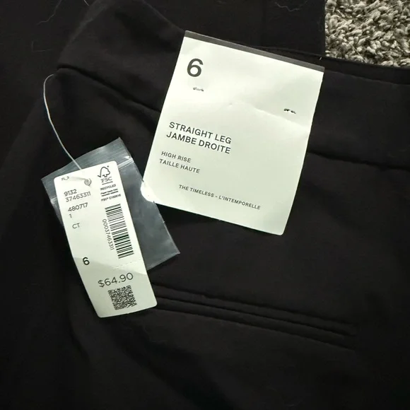 Reitmans NWT black straight leg dress pants - size 6 - Picture 6 of 8